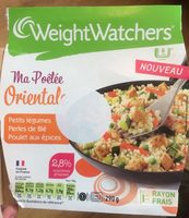 Ma poêlée orientale petits légumes perles de blé et poulet aux épices (2,8% MG)