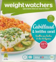 Cabillaud et lentilles corail