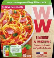 Linguine au jambon fumé