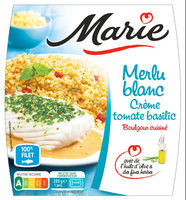 Merlu Blanc, Crème tomate basilic, Boulgour cuisine