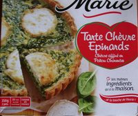 Tarte chèvre épinards Marie