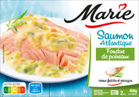 Saumon Atlantique Fondue de poireaux - crème fraiche et estragon