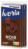 Tablette familiale chocolat noir - 3x100g
