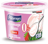 Fromage blanc sucre a la fraise 0% 1kg