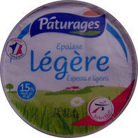 Crème fraîche épaisse légère Pâturages