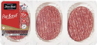Steaks hachés 15% - 6 x 100g