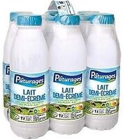 Lait uht 1/2 ecreme bt pack 6x50cl