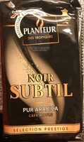 Noir subtil pur arabica café moulu