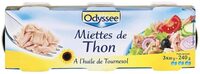 Miettes de thon à l'huile de tournesol 3x80g (1/10)