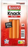 Knacks porc x4 140g
