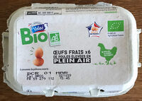 Oeufs frais x6