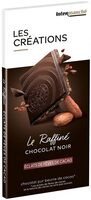 Tablette dégustation chocolat noir aux éclats de fèves de cacao - 100g