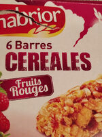 Barres céréales fruits rouges x6
