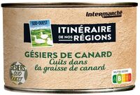 Gésiers de canard du Sud-Ouest cuits dans la graisse de canard 385g