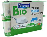 Yaourt étuvé bio nature 12x125g