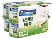 Yaourt étuvé bio vanille 12x125g