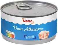 Thon albacore au naturel bloc emboité cru 200g 140g (1/4)