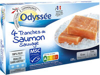 4 tranches de saumon sauvage MSC 4x100g