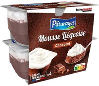 Mousse liegeoise chocolat 4x80g