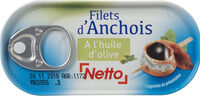 Filets d'anchois allongés à l'huile d'olive 50g