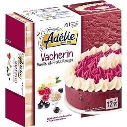 Vacherin fruits rouges - vanille (S/G) - 1200mL