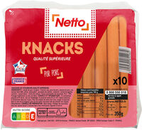 Knack de porc x10 350g