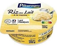 Riz au lait 3 parfums (nature, vanille, caramel)