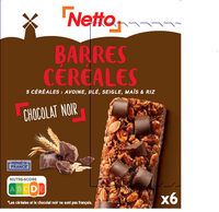 Barres de céréales au chocolat noir x6