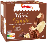 Mini vanille (G) chocolat blanc x2 - chocolat lait amandes x2 - chocolat lait x2 - 60mL