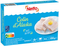 Tranches de colin d'Alaska MSC 4x100g