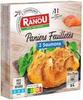 4 Paniers feuilletés aux 2 saumons - 4 x 100g