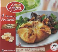Paniers Feuilletés Volaille et Champignons