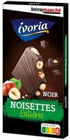 Tablette bloc chocolat noir aux noisettes entières - 200g