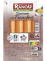 SAUCISSE FRANCFORT x4 235G RANOU Massif TRAD