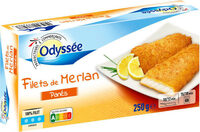 Filets de merlan panés