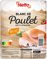 Blanc de poulet sup 4t 180g