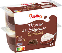 Mousse liegeoise chocolat 4x80g