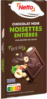 Tablette bloc chocolat noir aux noisettes - 200g