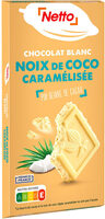 Tablette bloc chocolat blanc coco - 200g