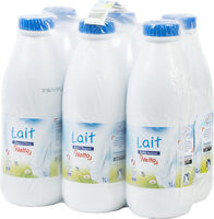 Lait uht 1/2 ecreme bt pack 6x1l