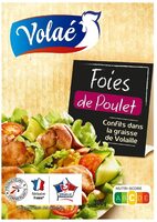 FOIES DE POULET CONFITS DANS LA GRAISSE DE CANARD - 300g