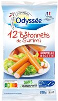 12 Bâtonnets de surimi saveur crabe - MSC - 200g