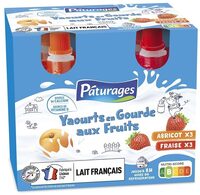 P'TIT POCKET - GOURDE YAOURT 6X90G - fraise, abricot