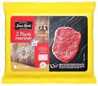 2 PAVES VIANDE BOVINE MARINES AUX POIVRES - 280g