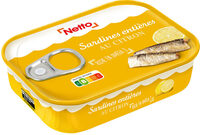 Sardines à l'huile de tournesol et citron 135g (1/5)