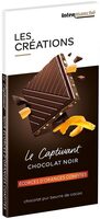Tablette dégustation chocolat noir aux écorces d'oranges - 100g