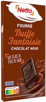 Tablette fourrée chocolat noir truffe et éclat de fèves de cacao - 150g