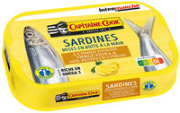 Sardines à l'huile d'olive vierge extra et aux zestes de citron 115g