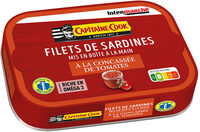 Filets de sardines à la concassée de tomates 100g