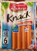 6 Knack, Au Jambon (50 % de MG en Moins)